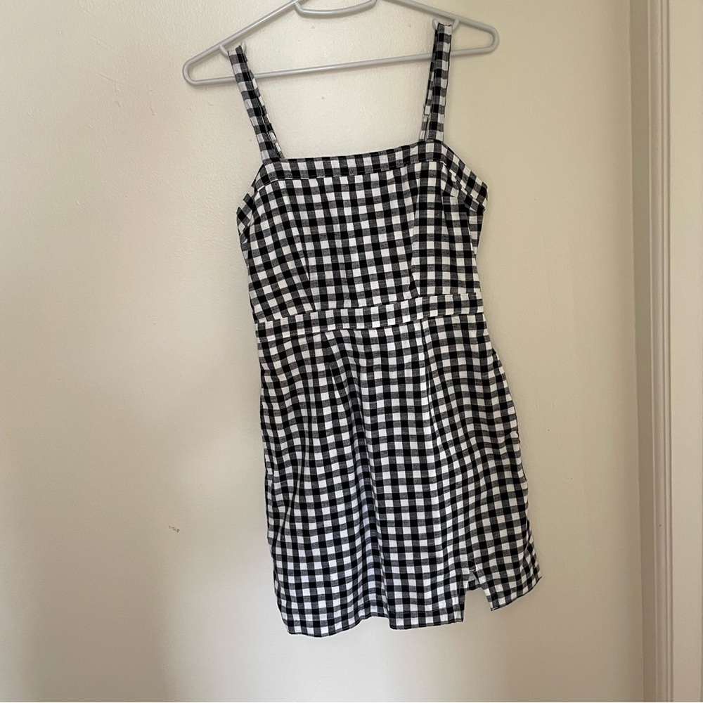 Black and White Checkered Dress